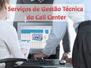 Serviços de Gestão Técnica do Call Center